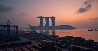 trade war impacts singapore s growth