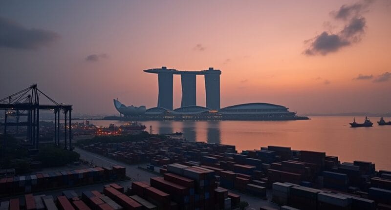 trade war impacts singapore s growth