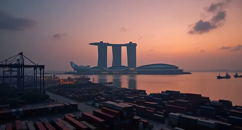 trade war impacts singapore s growth