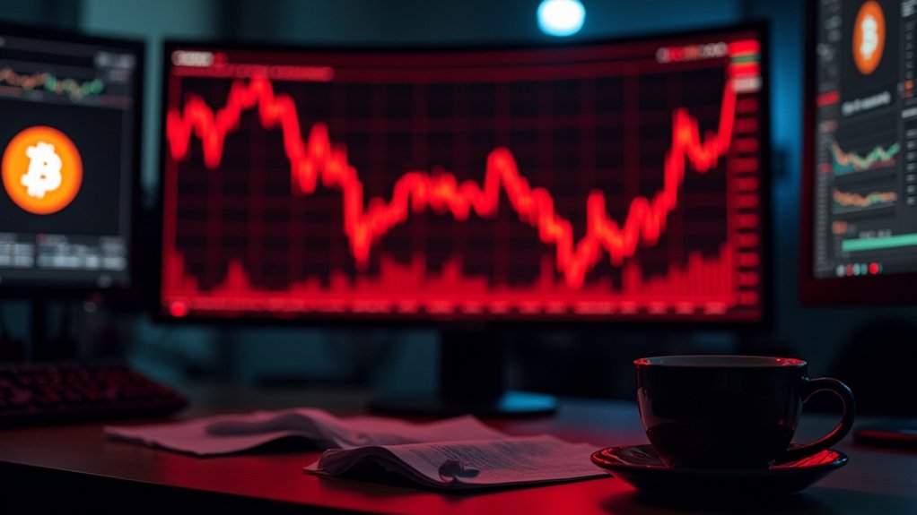 bitcoin soars stocks tumble