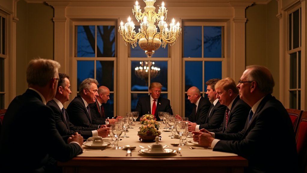 crypto investors dine with trump